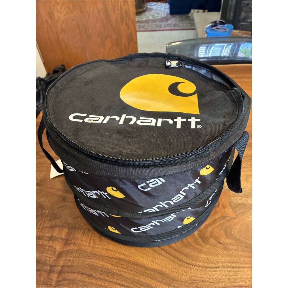 Carhartt Round Insulated Collapsible Cooler W/Retractable Bottle Opener Zipper